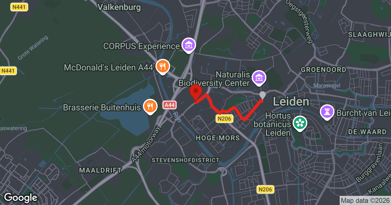 Kaart van de meldlocatie