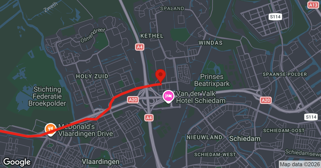 Kaart van de meldlocatie