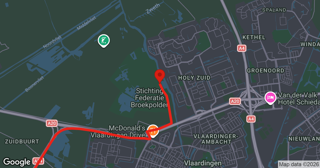 Kaart van de meldlocatie