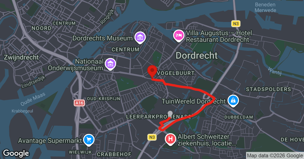 Kaart van de meldlocatie
