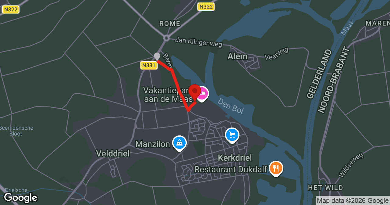 Kaart van de meldlocatie