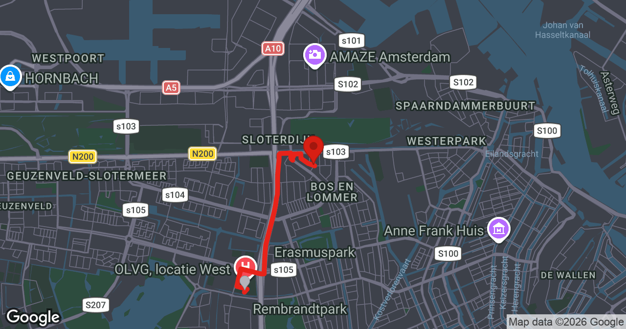 Kaart van de meldlocatie