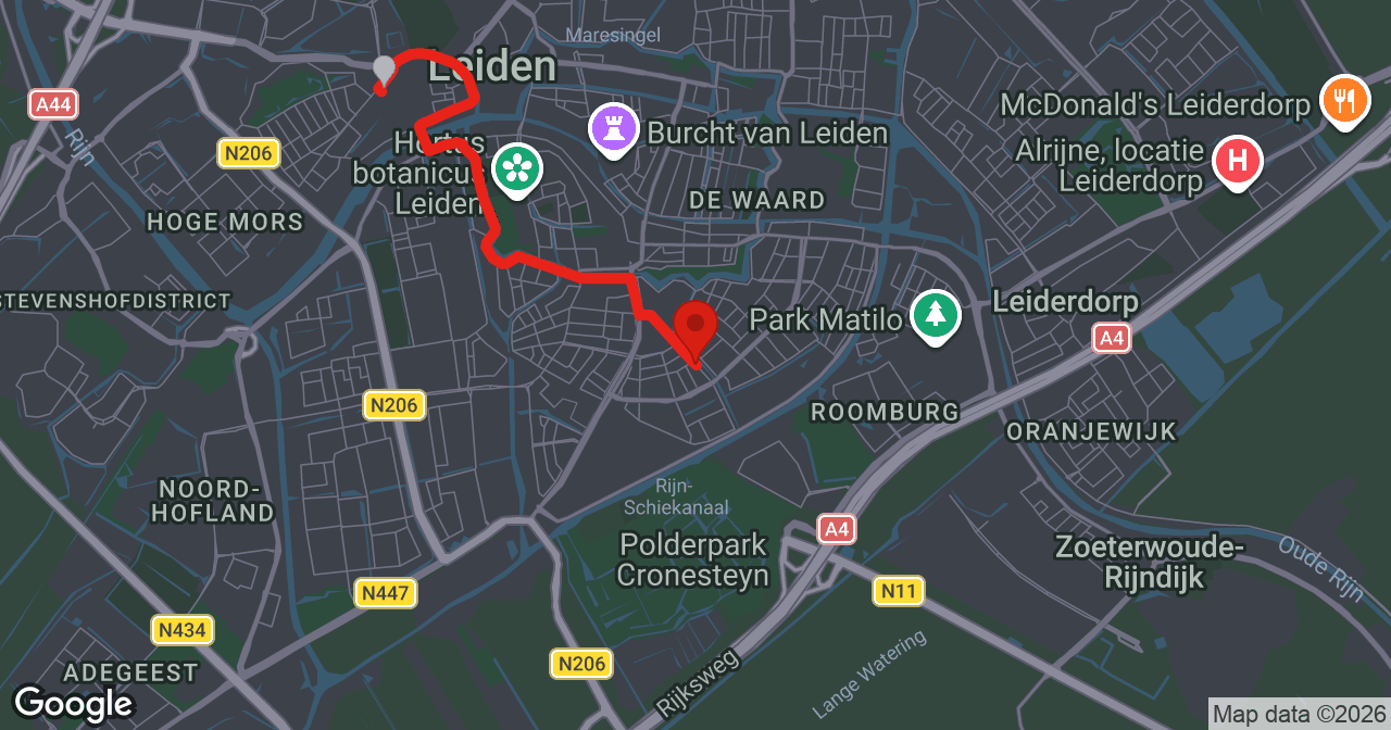 Kaart van de meldlocatie