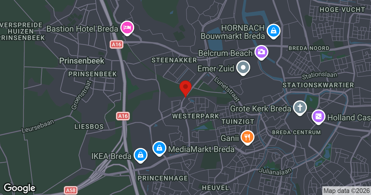 Kaart van de meldlocatie