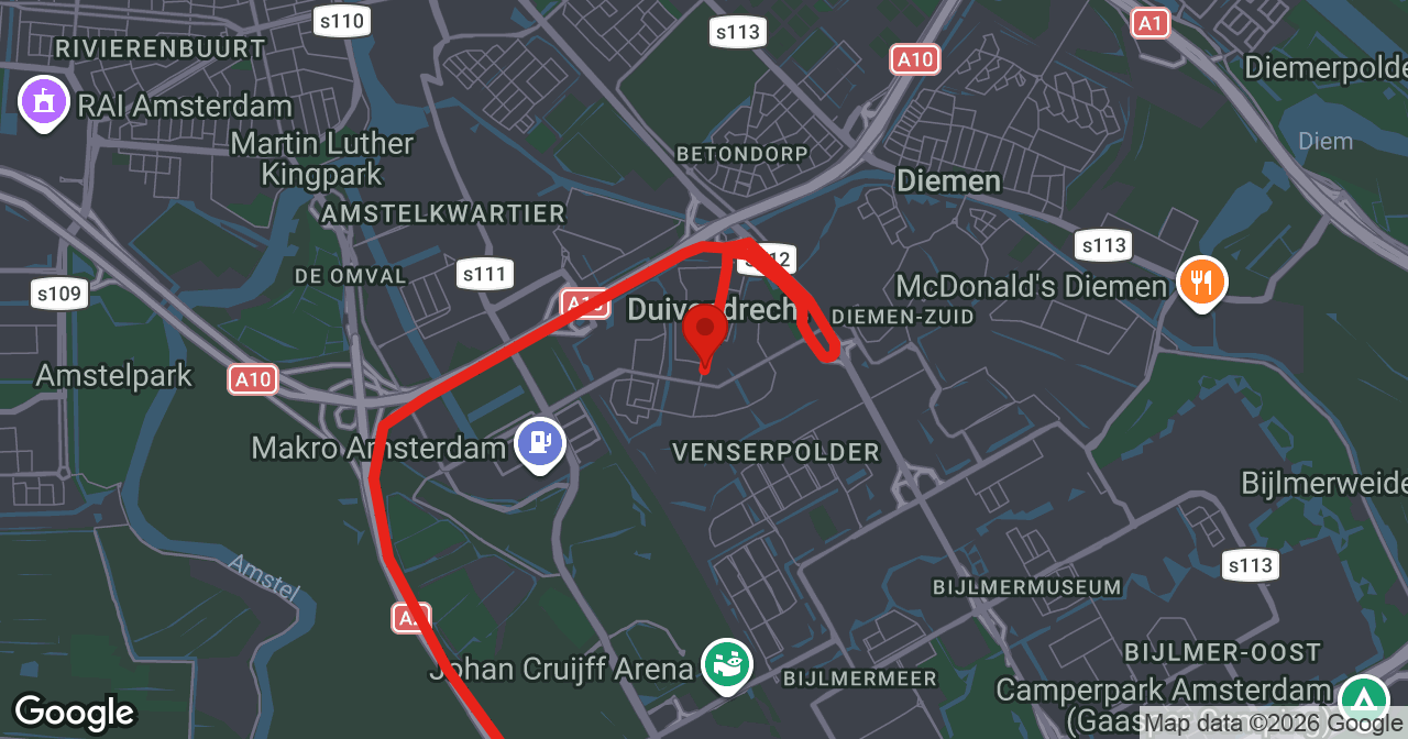 Kaart van de meldlocatie