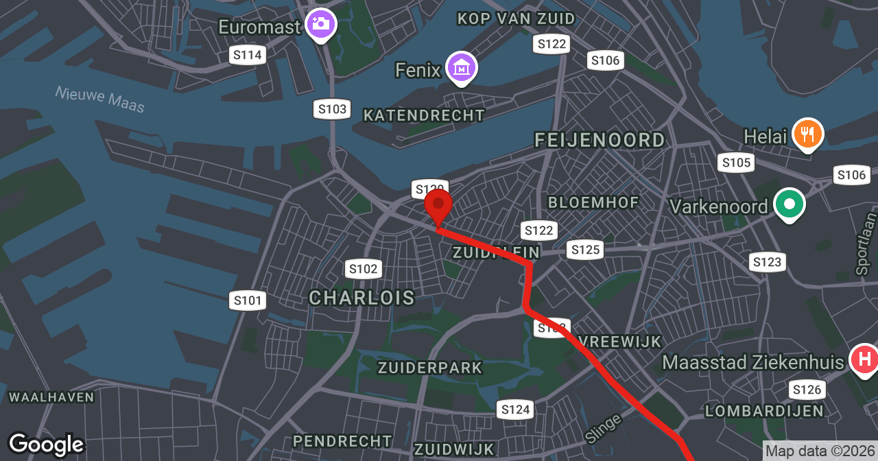 Kaart van de meldlocatie