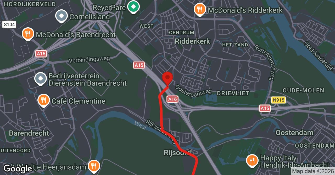 Kaart van de meldlocatie