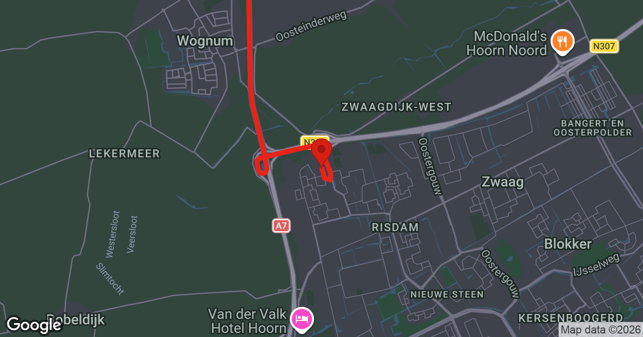 Kaart van de meldlocatie