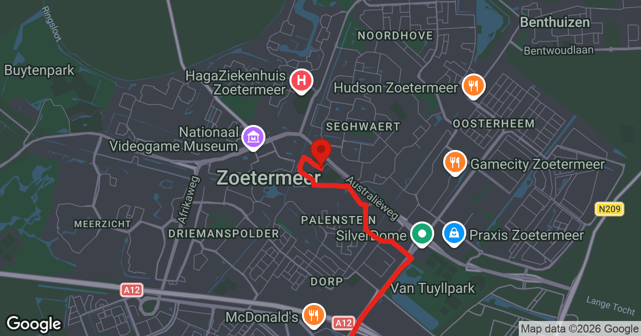 Kaart van de meldlocatie