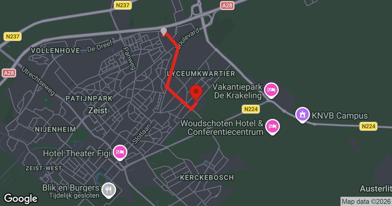 Kaart van de meldlocatie