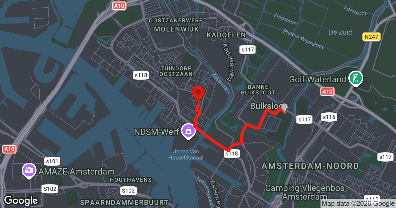 Kaart van de meldlocatie