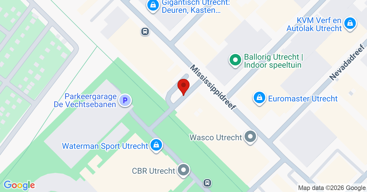 Kaart van het incident in Utrecht met berekende routes vanaf gealarmeerde posten