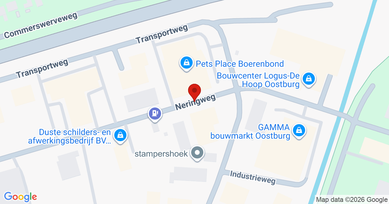Kaart van het incident in Oostburg met berekende routes vanaf gealarmeerde posten