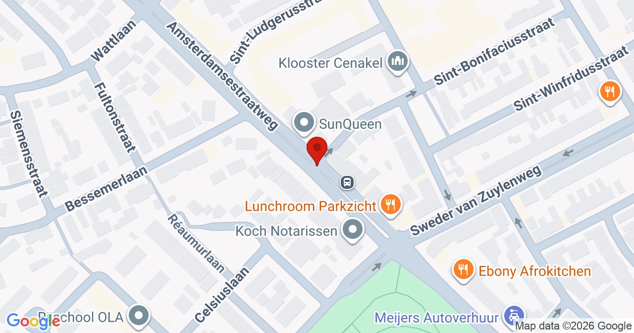 Kaart van het incident in Utrecht met berekende routes vanaf gealarmeerde posten
