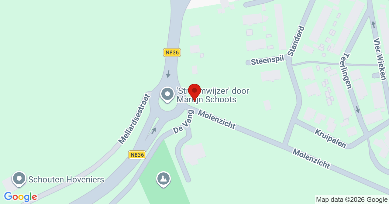 Kaart van het incident in Valburg met berekende routes vanaf gealarmeerde posten