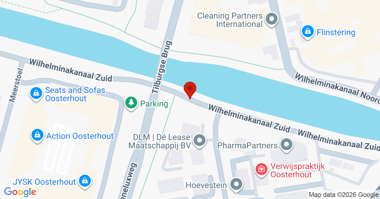 Kaart van het incident in Oosterhout NB met de aanrijroutes van de gealarmeerde eenheden