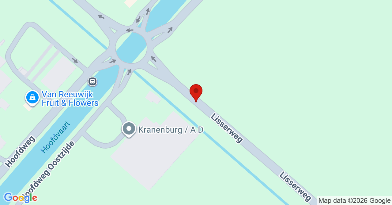 Kaart van het incident in Abbenes met berekende routes vanaf gealarmeerde posten