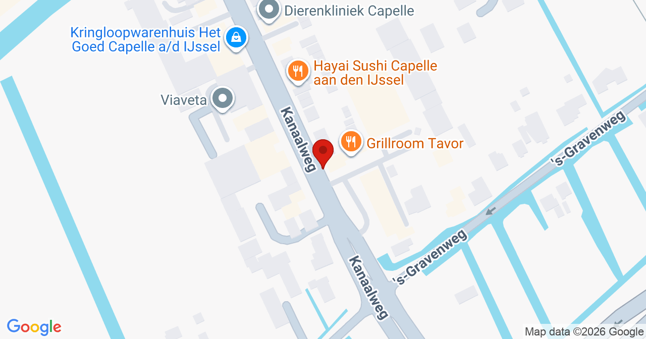Kaart van het incident in Capelle aan den Ijssel met berekende routes vanaf gealarmeerde posten