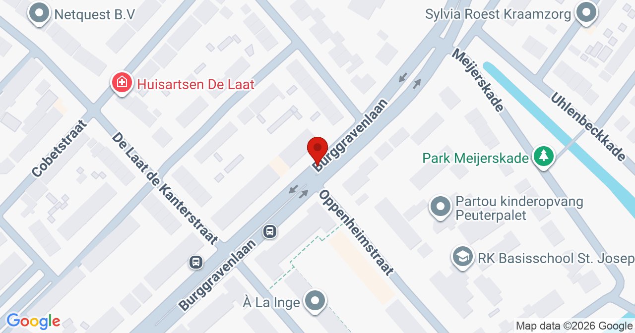 Kaart van het incident in Leiden met de aanrijroutes van de gealarmeerde eenheden