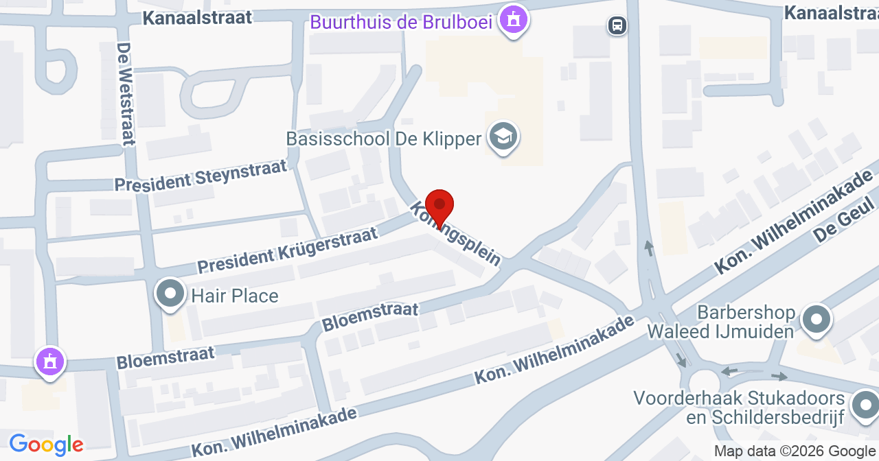 Kaart van het incident in IJmuiden met de aanrijroutes van de gealarmeerde eenheden