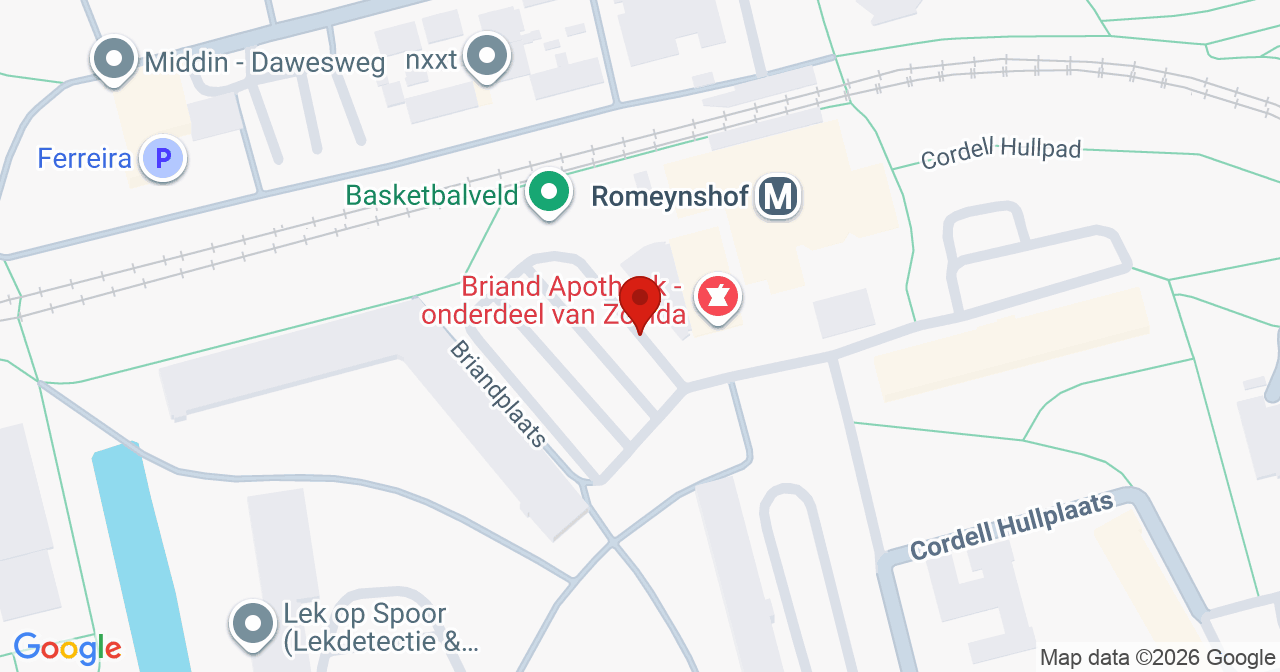 Kaart van het incident in Rotterdam met berekende routes vanaf gealarmeerde posten