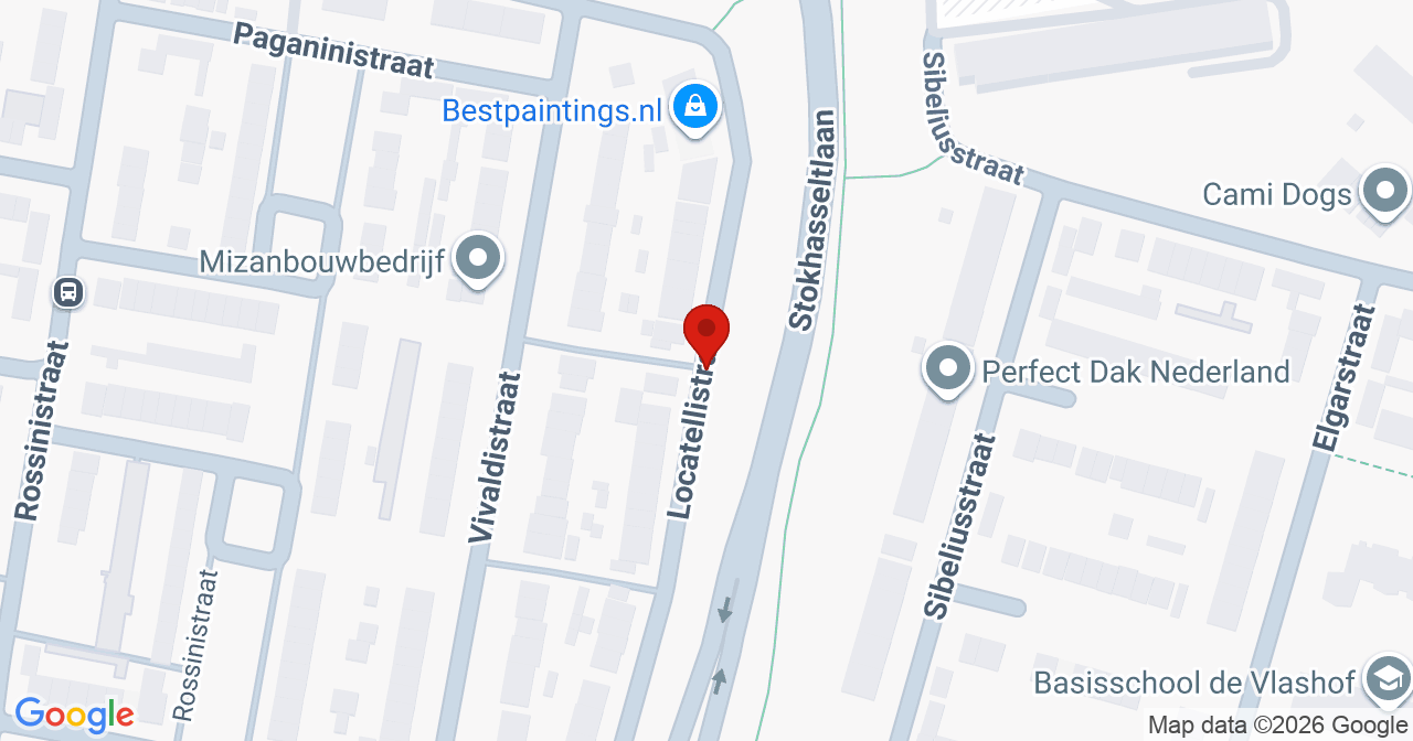 Kaart van het incident in Tilburg met berekende routes vanaf gealarmeerde posten