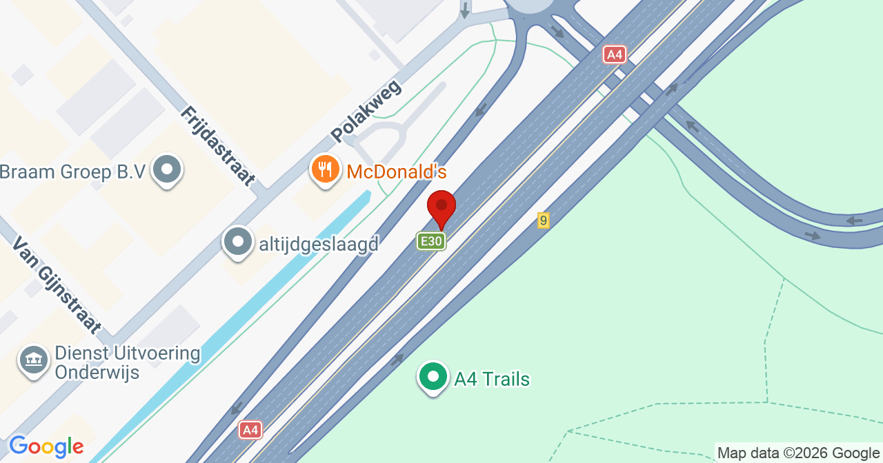 Kaart van het incident in Rijswijk met de aanrijroutes van de gealarmeerde eenheden