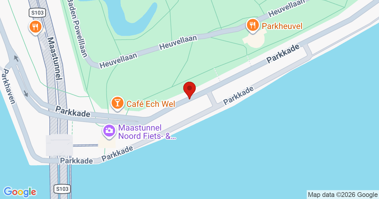 Kaart van het incident in Rotterdam met de aanrijroutes van de gealarmeerde eenheden