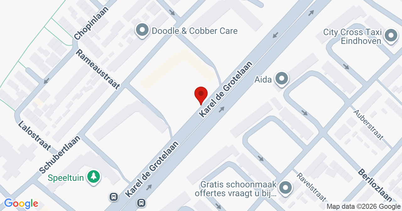 Kaart van het incident in Eindhoven met berekende routes vanaf gealarmeerde posten