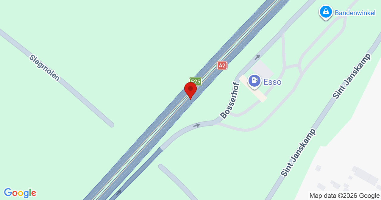 Kaart van het incident in Echt met de aanrijroutes van de gealarmeerde eenheden