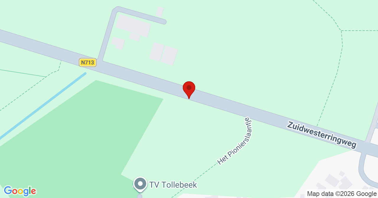 Kaart van het incident in Tollebeek met berekende routes vanaf gealarmeerde posten