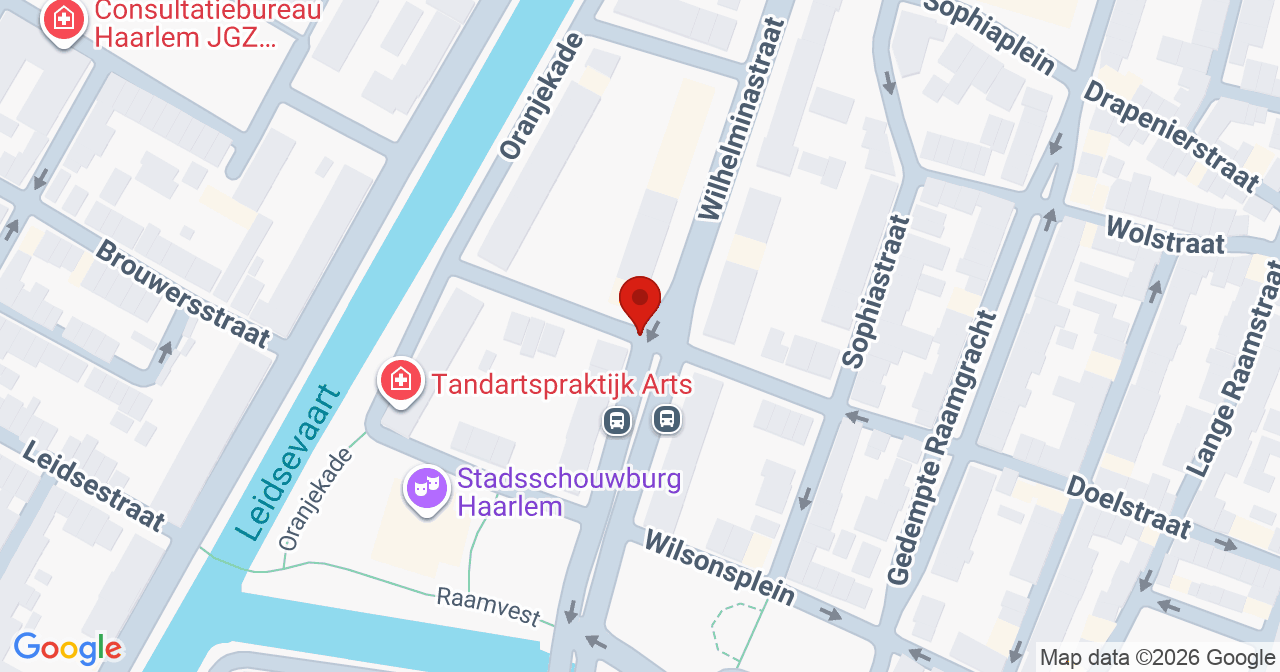 Kaart van het incident in Haarlem met berekende routes vanaf gealarmeerde posten