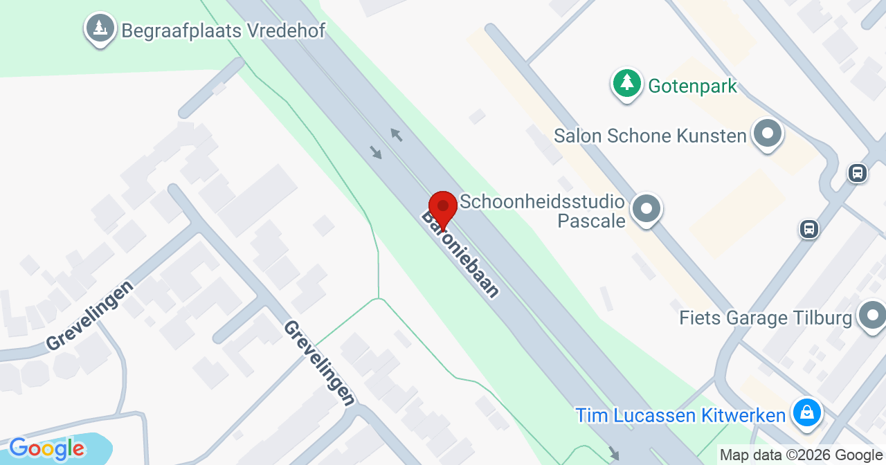 Kaart van het incident in Tilburg met berekende routes vanaf gealarmeerde posten