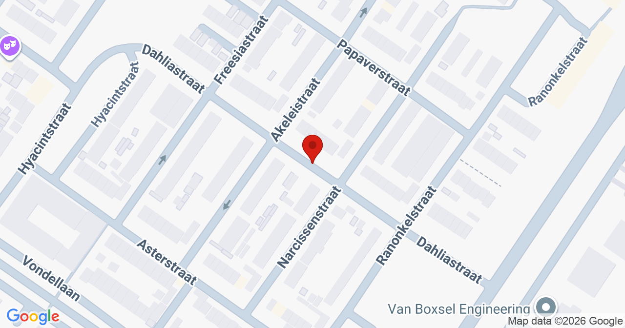 Kaart van het incident in Oosterhout met berekende routes vanaf gealarmeerde posten