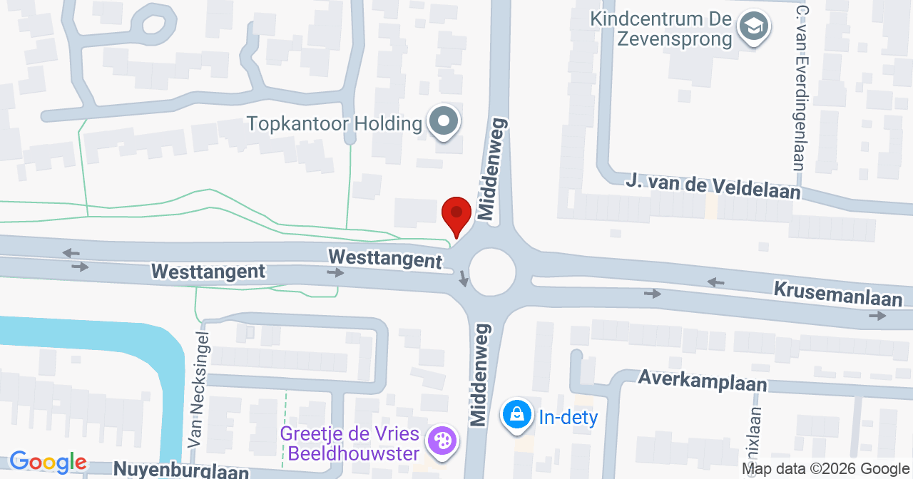Kaart van het incident in Heerhugowaard met berekende routes vanaf gealarmeerde posten