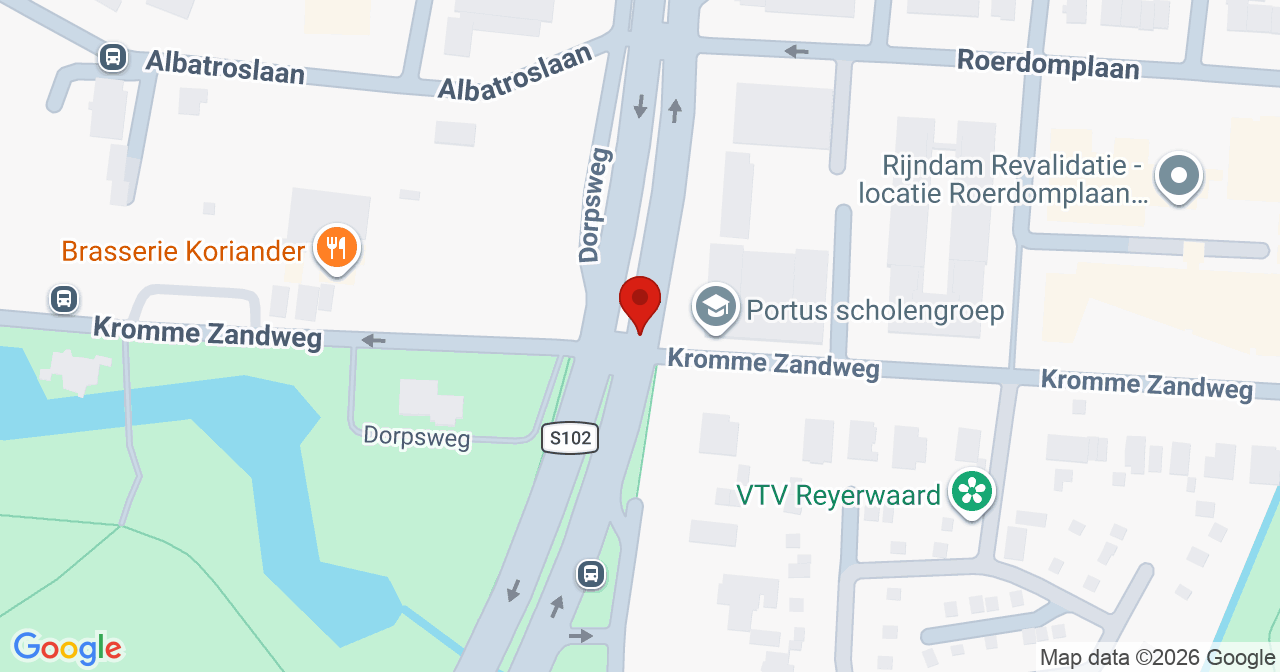 Kaart van het incident in Rotterdam met berekende routes vanaf gealarmeerde posten