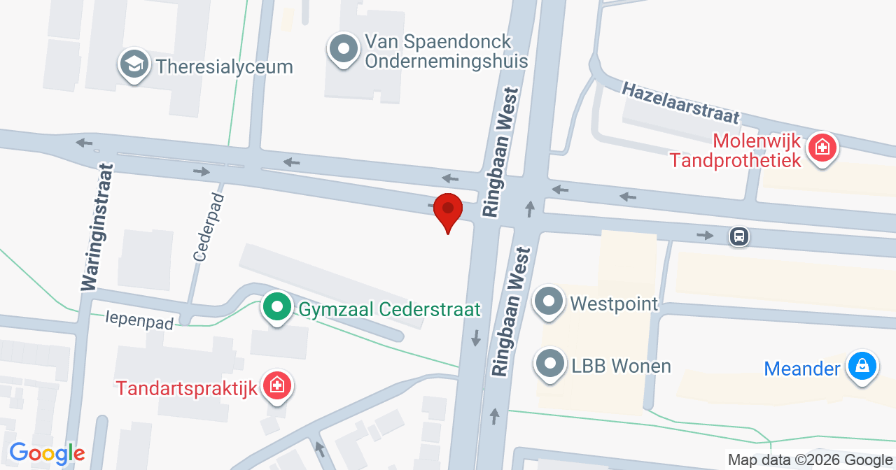 Kaart van het incident in Tilburg met berekende routes vanaf gealarmeerde posten