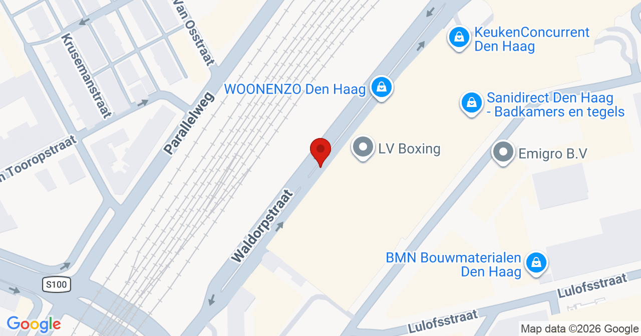 Kaart van het incident in 's-Gravenhage met de aanrijroutes van de gealarmeerde eenheden