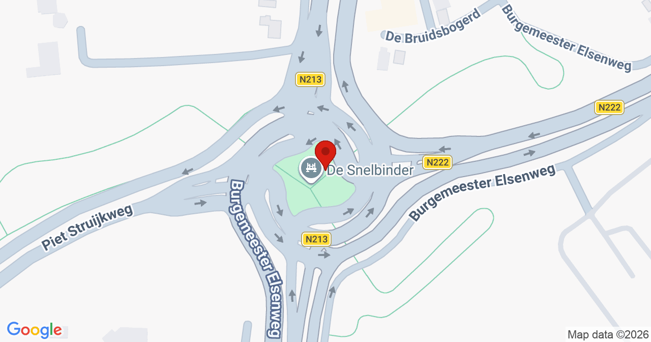 Kaart van het incident in Naaldwijk met de aanrijroutes van de gealarmeerde eenheden