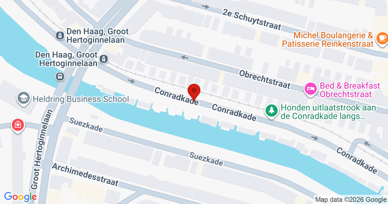 Kaart van het incident in 's-Gravenhage met de aanrijroutes van de gealarmeerde eenheden