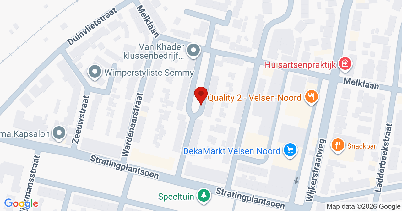 Kaart van het incident in Velsen-Noord met de aanrijroutes van de gealarmeerde eenheden