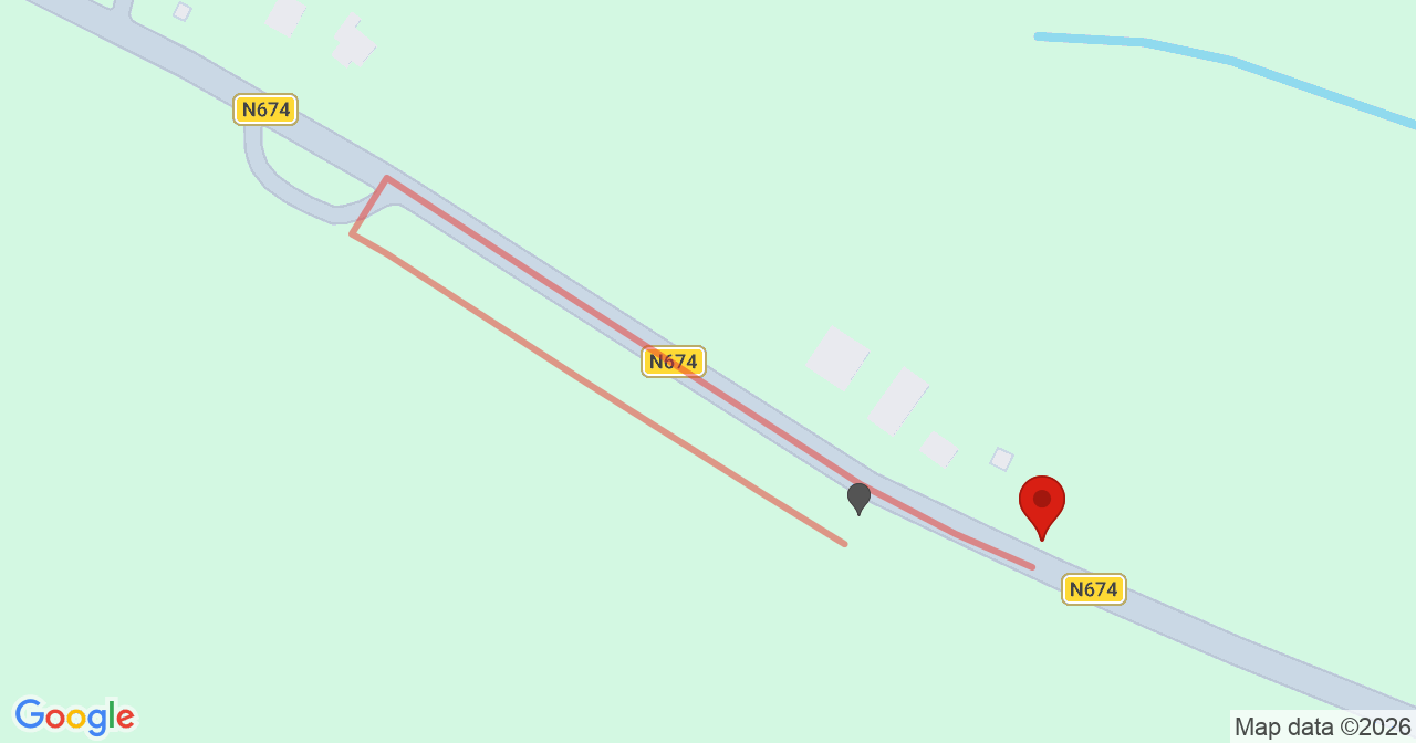 Kaart van het incident in Oostburg met de aanrijroutes van de gealarmeerde eenheden