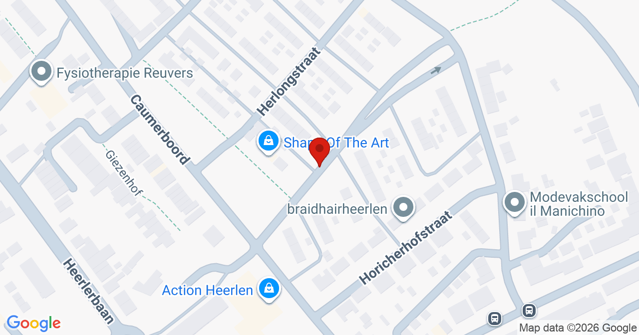 Kaart van het incident in Heerlen met de aanrijroutes van de gealarmeerde eenheden