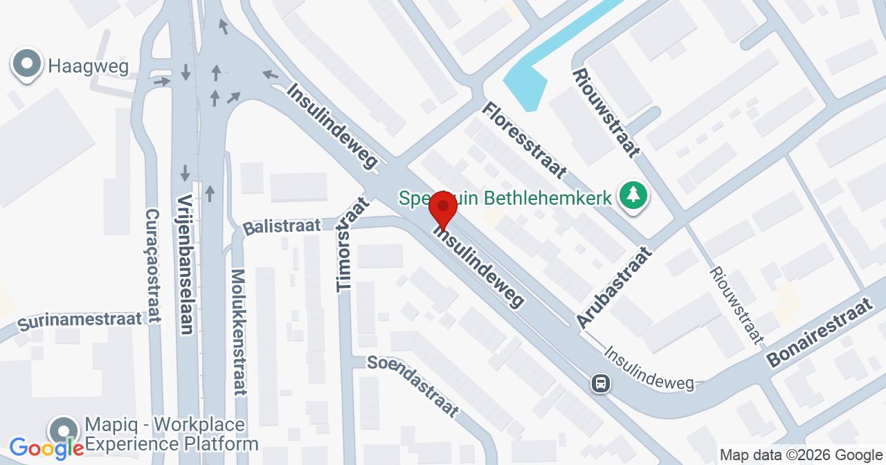 Kaart van het incident in Delft met de aanrijroutes van de gealarmeerde eenheden