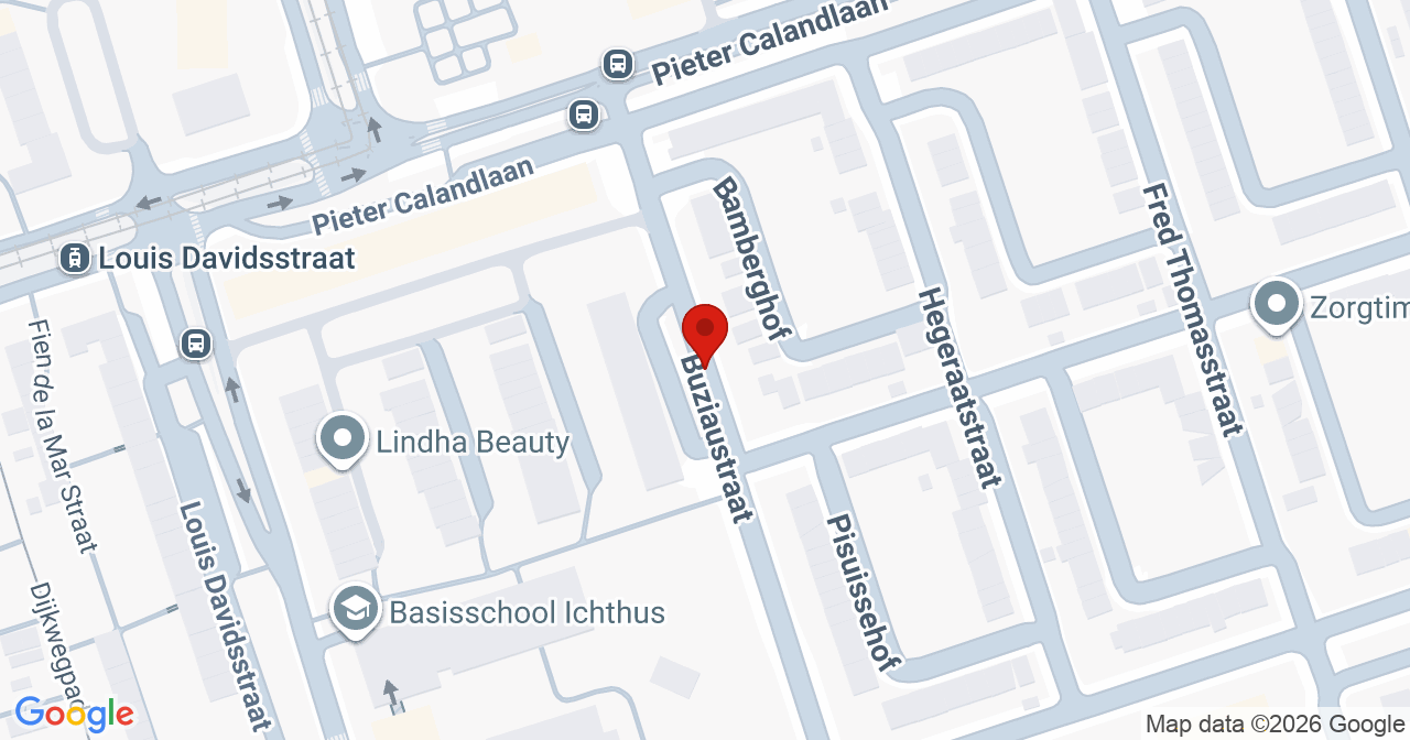 Kaart van het incident in Amsterdam met de aanrijroutes van de gealarmeerde eenheden