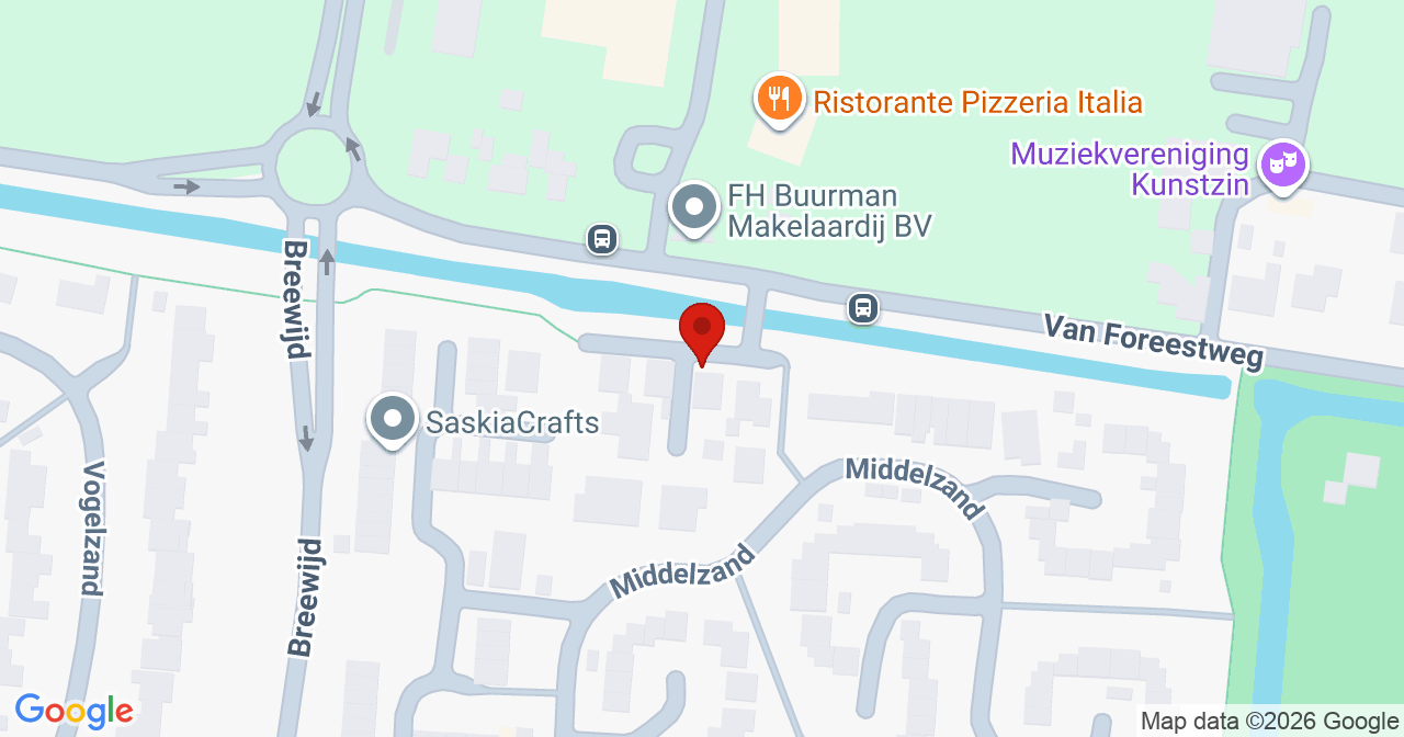 Kaart van het incident in Julianadorp met de aanrijroutes van de gealarmeerde eenheden