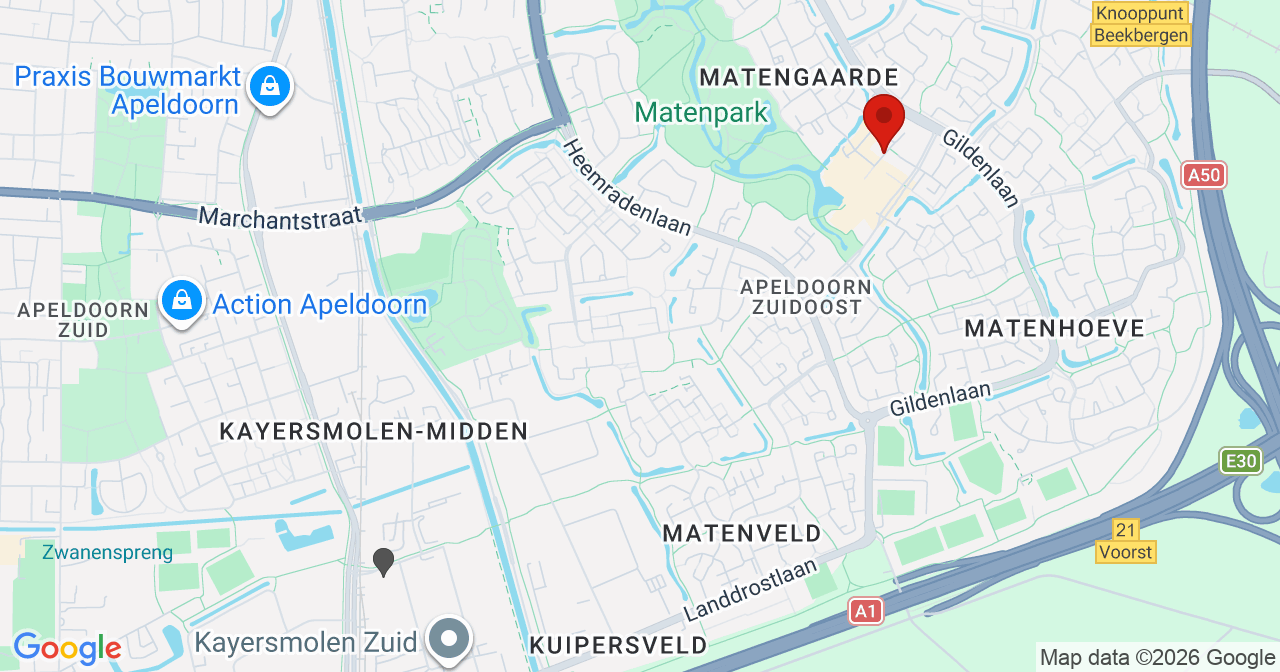 Kaart van het incident in Apeldoorn met de aanrijroutes van de gealarmeerde eenheden