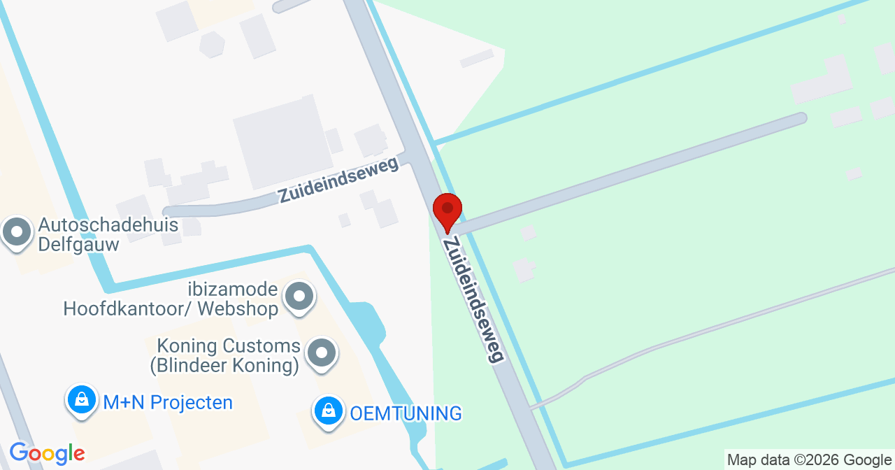 Kaart van het incident in Delfgauw met de aanrijroutes van de gealarmeerde eenheden