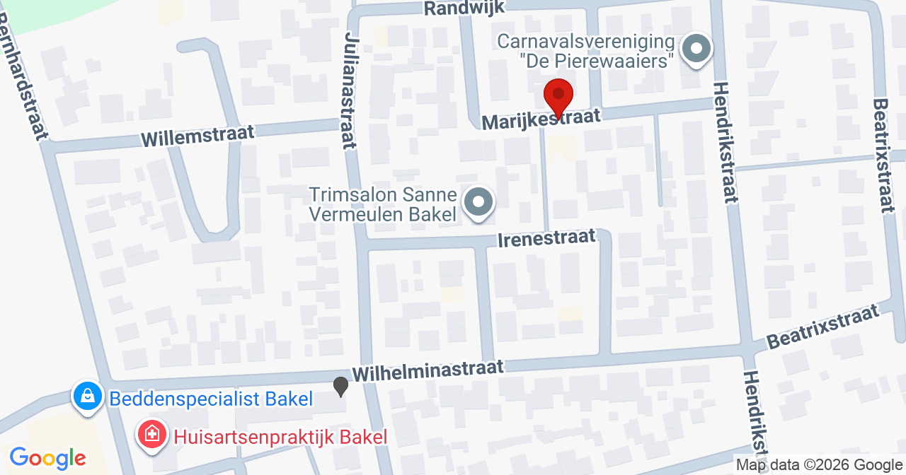 Kaart van het incident in Bakel met de aanrijroutes van de gealarmeerde eenheden