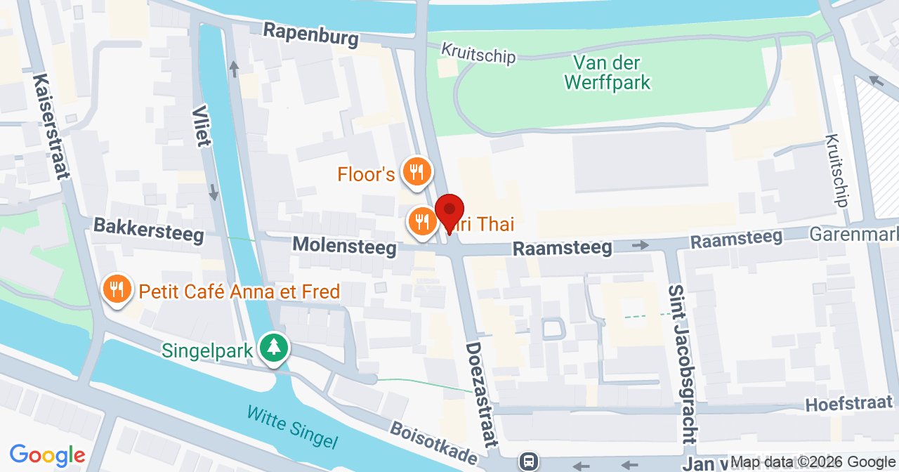 Kaart van het incident in Leiden met de aanrijroutes van de gealarmeerde eenheden